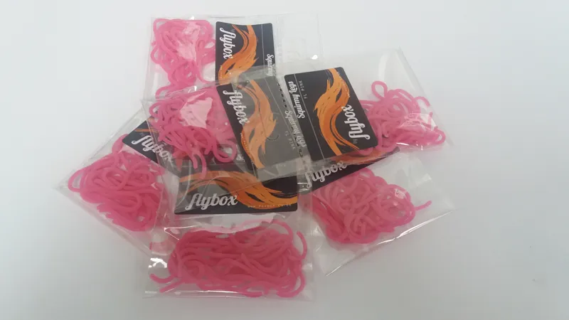 Flybox Squirmy Legs in Fl.Pink